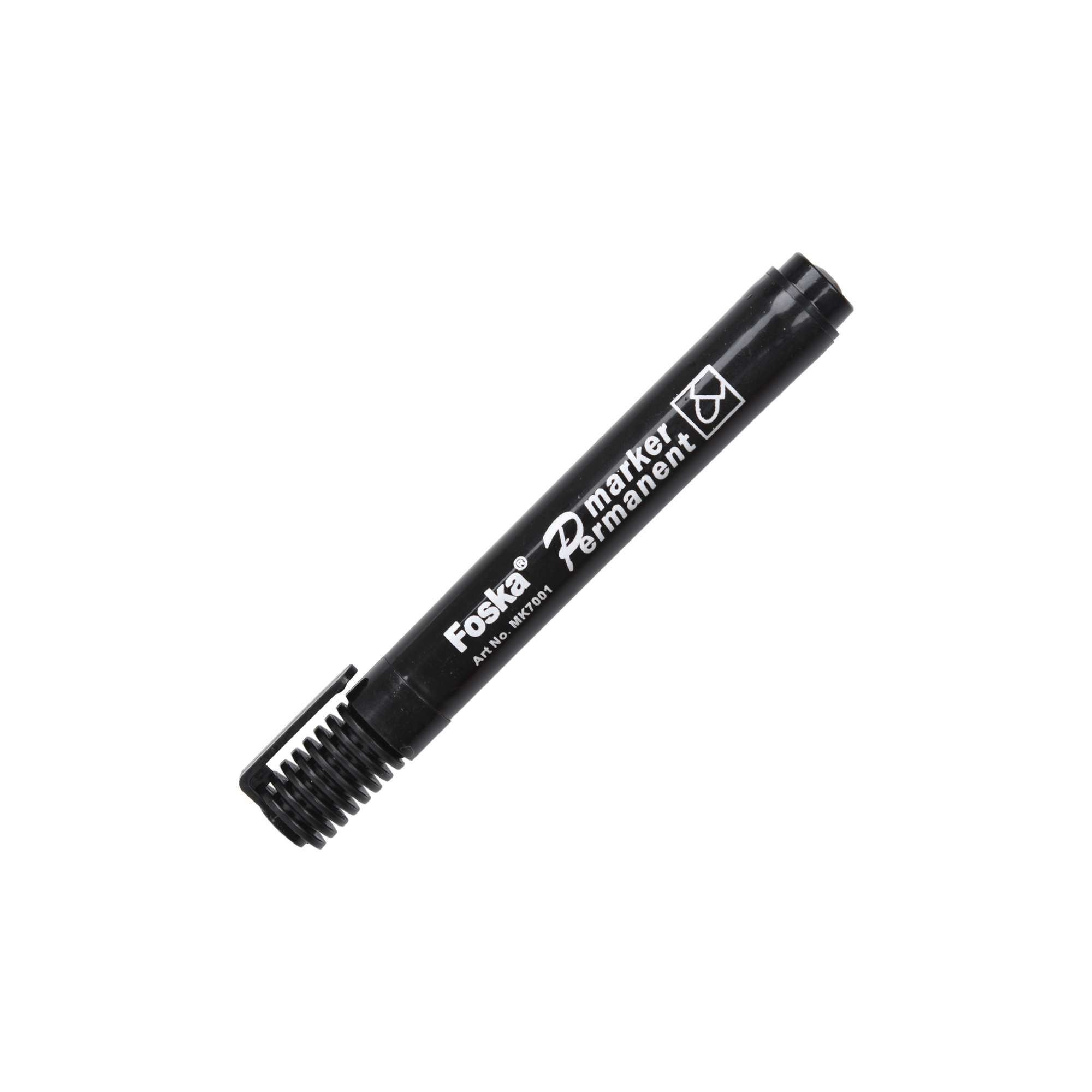 Foska® Permanent Marker Pen - MSDS Certified, Chisel/Bullet Tip, 360m Writing Length
