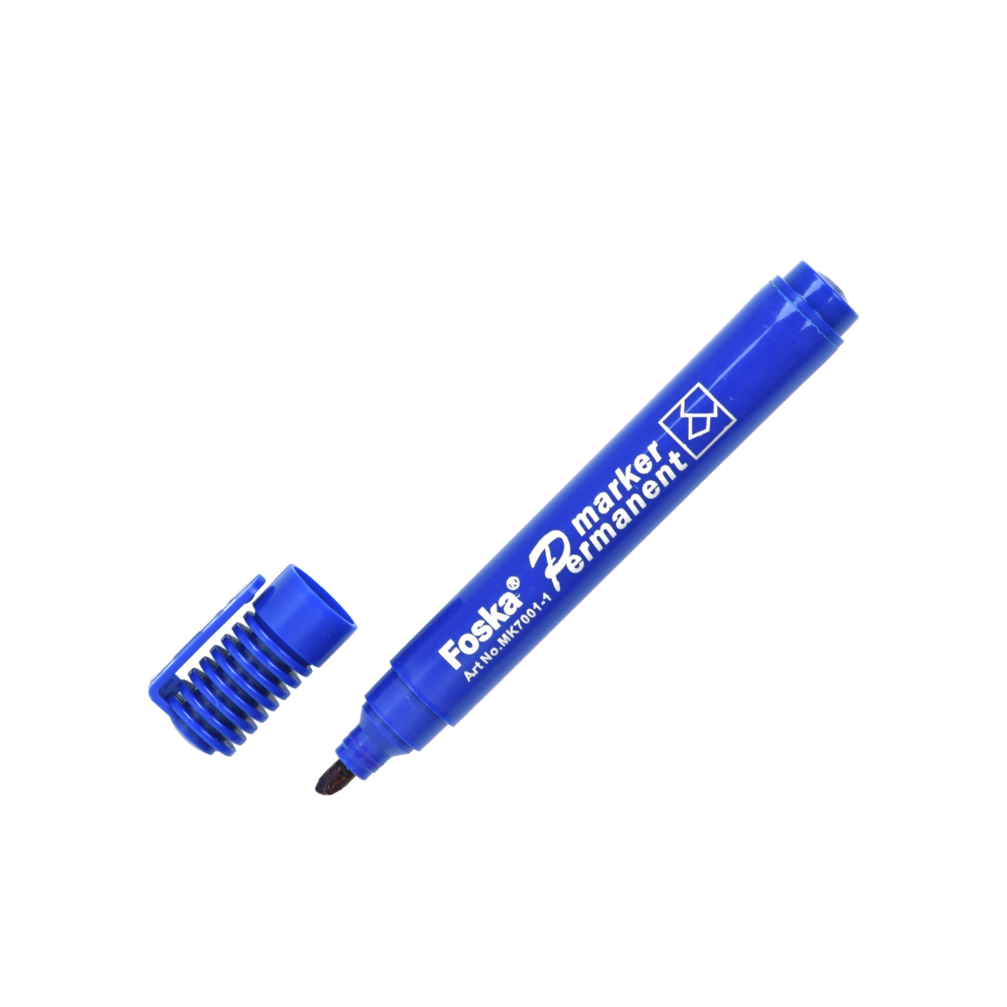 Foska® Permanent Marker Pen - MSDS Certified, Chisel/Bullet Tip, 360m Writing Length
