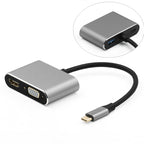 WiseCart® USB-C Hub - HDMI 4K, VGA, USB 3.0, 65W PD, Aluminum Alloy, for Mac/Windows