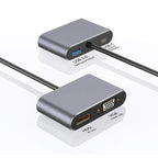 WiseCart® USB-C Hub - HDMI 4K, VGA, USB 3.0, 65W PD, Aluminum Alloy, for Mac/Windows