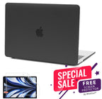 MacBook Air Case 13-15" for M2/M3/M4 - Soft Touch Shell with FREE Screen Protector