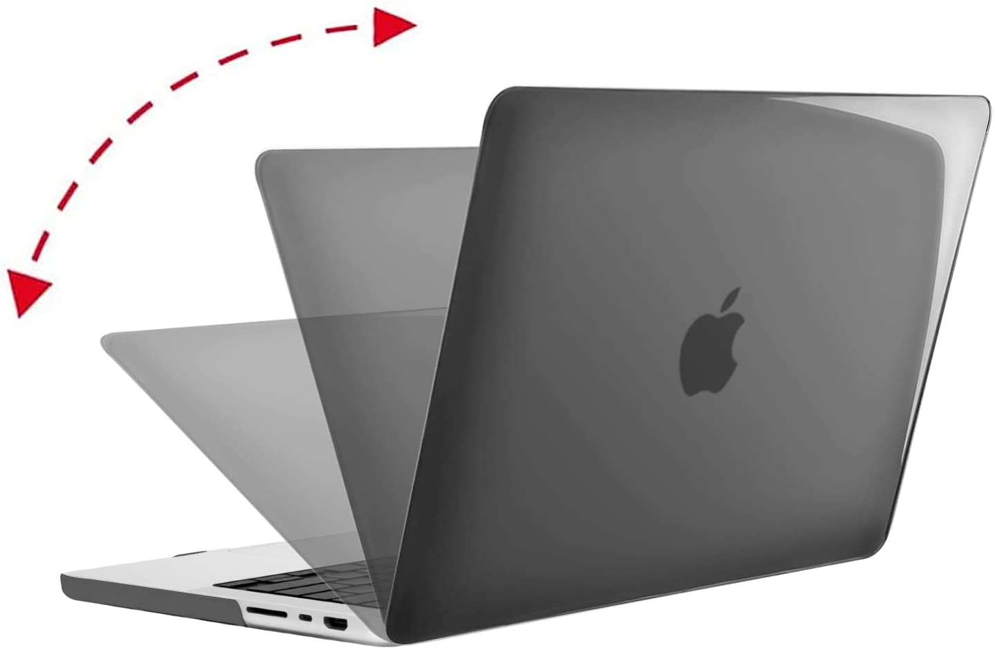WiseCart® MacBook Pro 14/16" Case - Frosted Matte Hard Shell, Clear