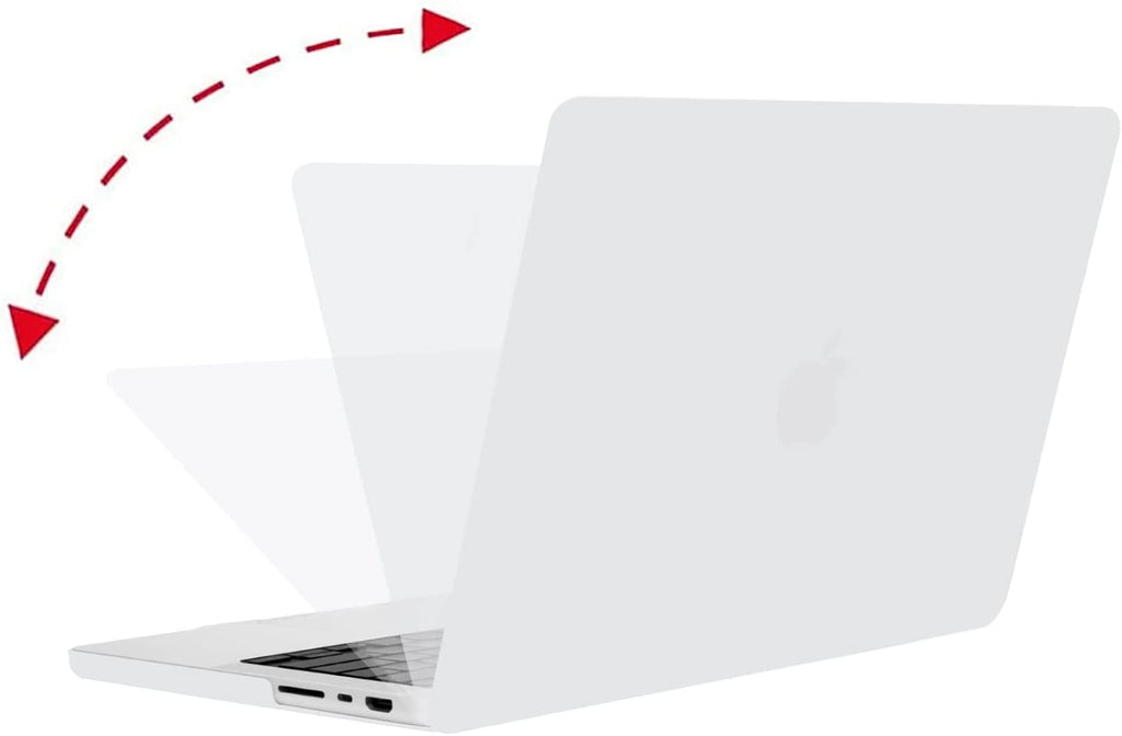 WiseCart® MacBook Pro 14/16" Case - Frosted Matte Hard Shell, Clear