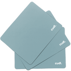 Cudl. Mouse Pad - Non-Slip Rubber Base, Stitched Edges, Smooth Cloth Surface (Black, Pink, Blue)