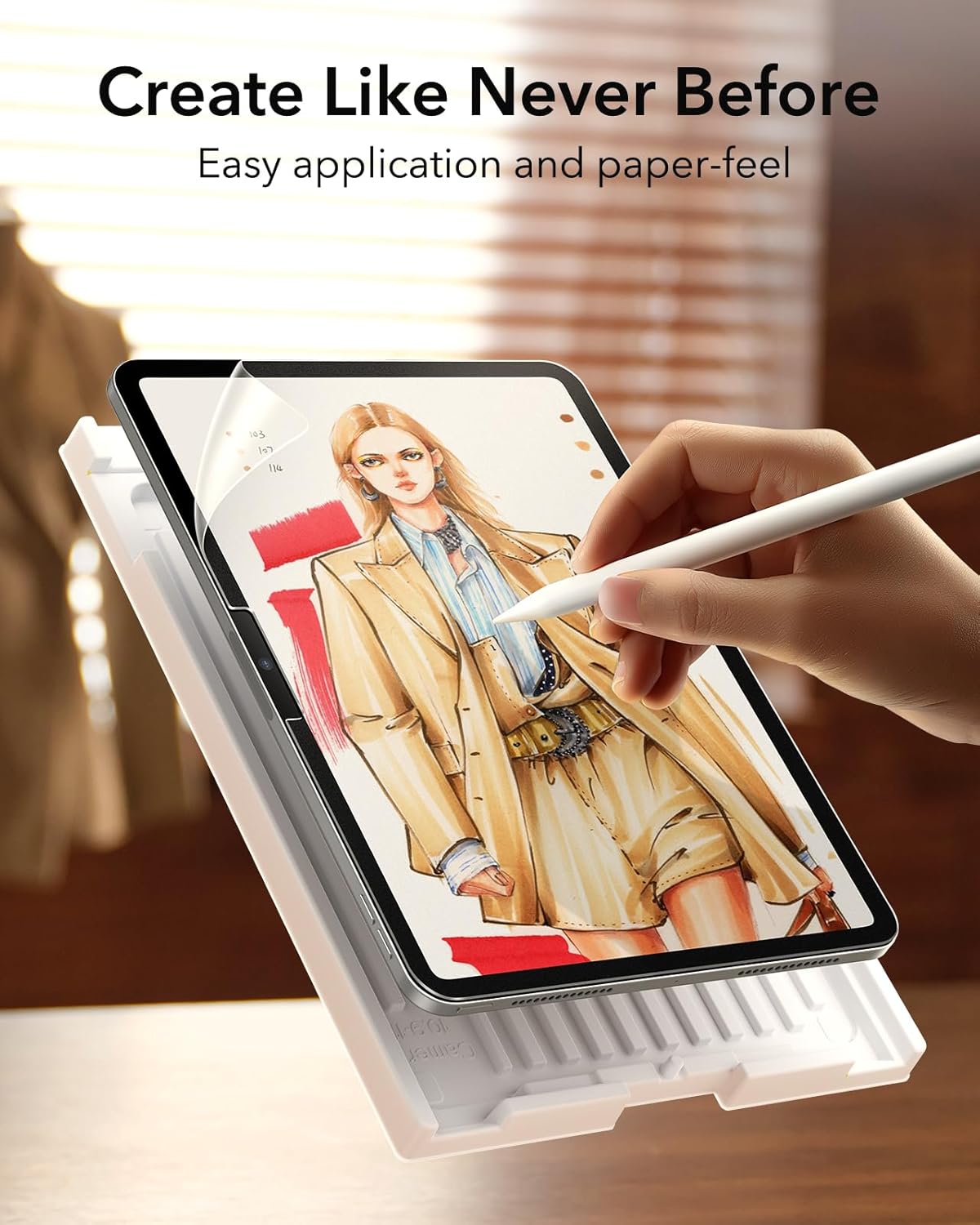 Matte iPad Screen Protector - Paper-Feel Anti-Glare for Pro/Air/Mini, Apple Pencil Compatible