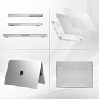 WiseCart® MacBook Pro 14/16" Case - Frosted Matte Hard Shell, Clear