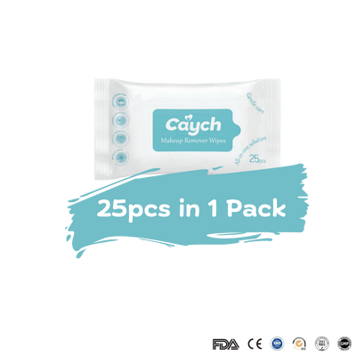 Caych® Makeup Remover Wipes - pH5.5, Alcohol & Fragrance-Free, 25 Sheets
