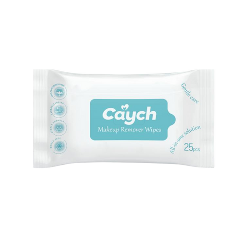 Caych® Makeup Remover Wipes - pH5.5, Alcohol & Fragrance-Free, 25 Sheets