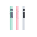 WiseCart® Wireless Presentation Remote - 2.4GHz, Red Laser, 100m Range, Rechargeable, for PPT/Google Slides