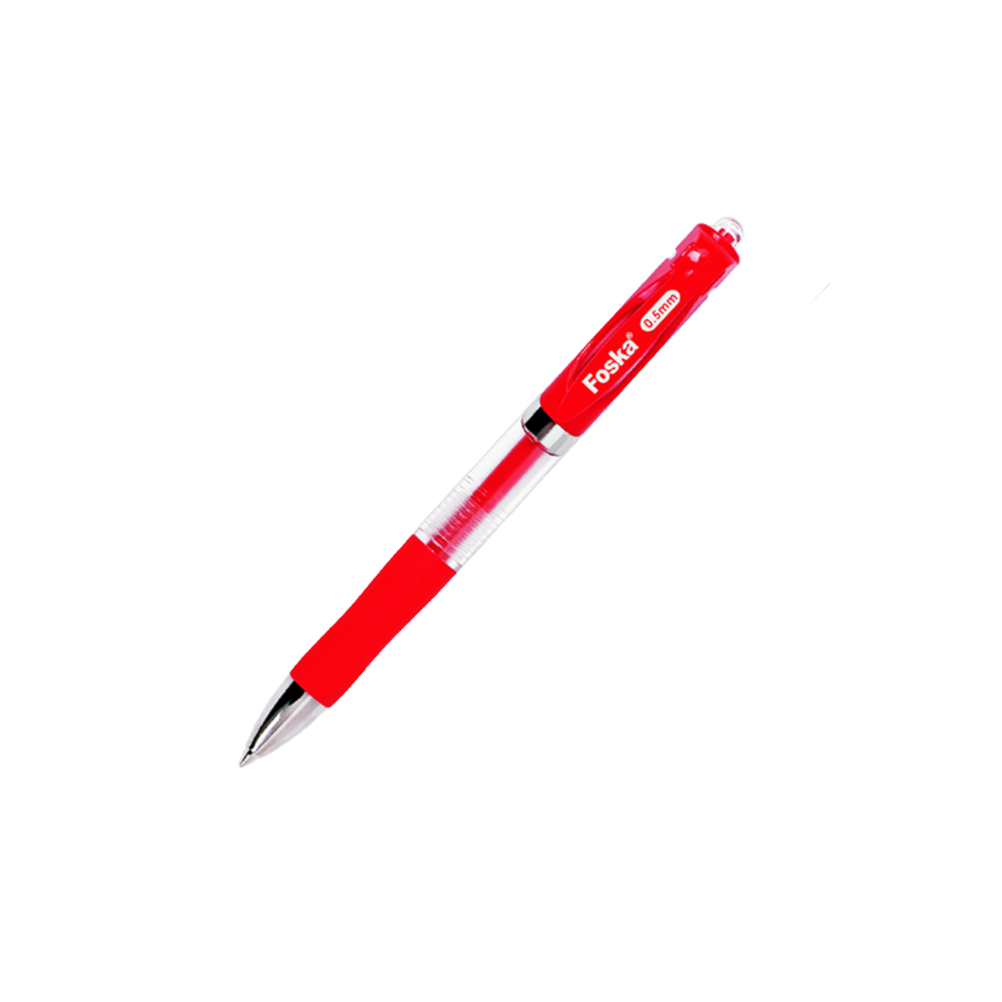 Foska® Gel Ink Pens - 0.5mm Fine Point, Quick-Dry & Smudge-Resistant, 2-Pack (Black, Blue)