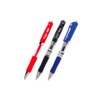 Foska® Gel Ink Pens - 0.5mm Fine Point, Quick-Dry & Smudge-Resistant, 2-Pack (Black, Blue)