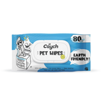 Caych® Pet Wipes - Deodorizing with Aloe & PHMB, EU REACH Certified, 80 Sheets