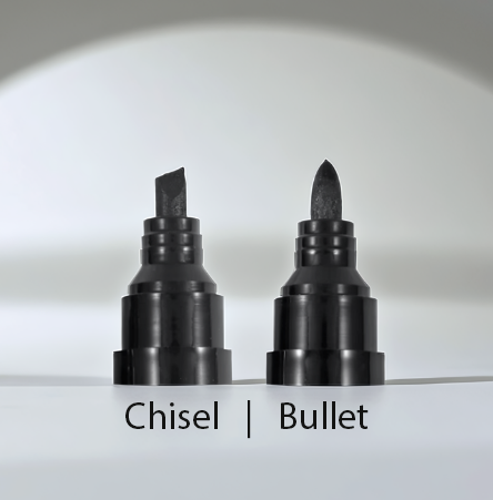 Foska® Permanent Marker Pen - MSDS Certified, Chisel/Bullet Tip, 360m Writing Length