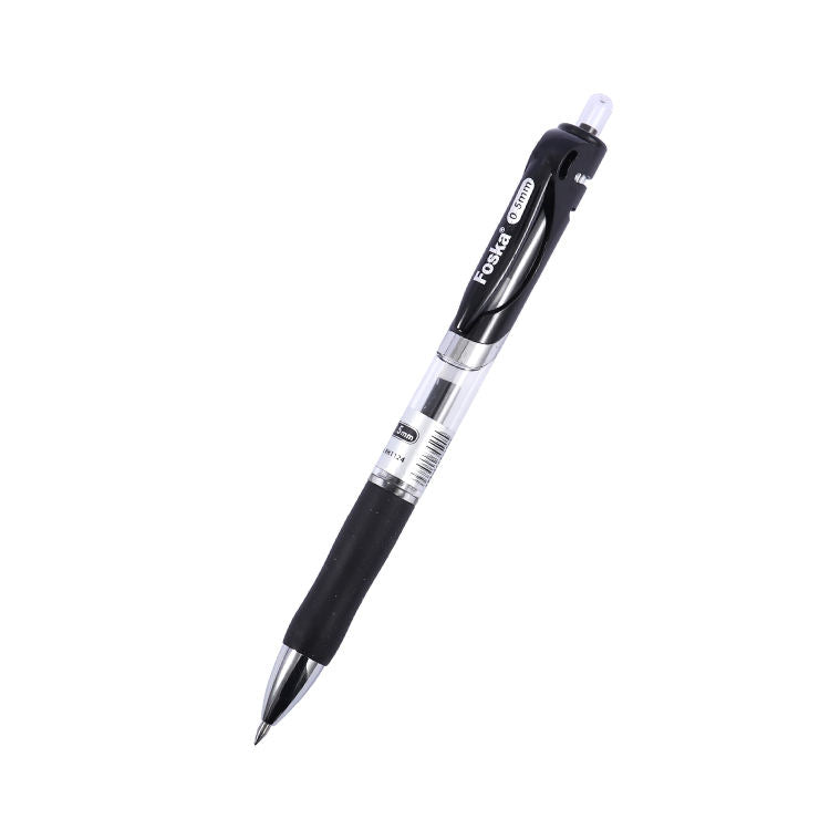 Foska® Gel Ink Pens - 0.5mm Fine Point, Quick-Dry & Smudge-Resistant, 2-Pack (Black, Blue)