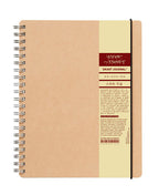 Smart Journal Kraft Double Spring Notebook - 70GSM, 80 Sheets