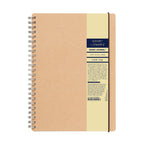 Smart Journal Kraft Double Spring Notebook - 70GSM, 80 Sheets