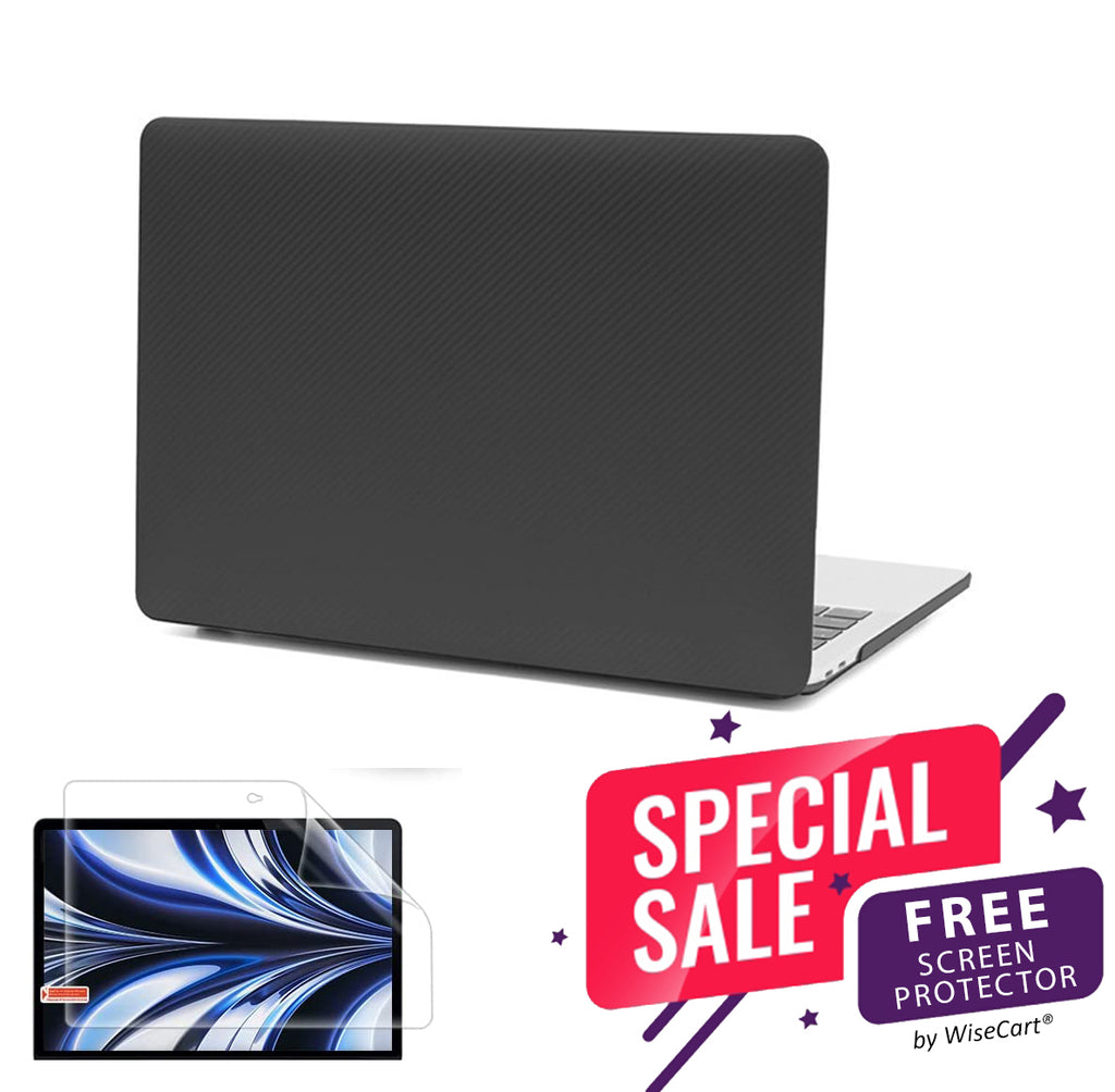 MacBook Air Case 13-15" for M2/M3/M4 - Soft Touch Shell with FREE Screen Protector