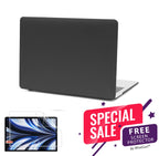 MacBook Air Case 13-15" for M2/M3/M4 - Soft Touch Shell with FREE Screen Protector