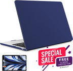 MacBook Air Case 13-15" for M2/M3/M4 - Soft Touch Shell with FREE Screen Protector