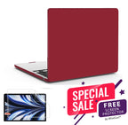 MacBook Air Case 13-15" for M2/M3/M4 - Soft Touch Shell with FREE Screen Protector