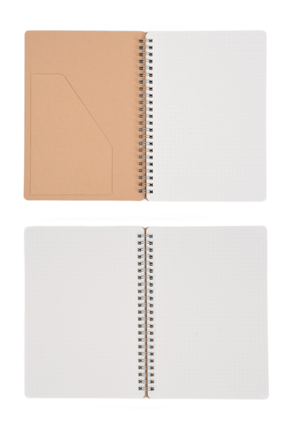 Smart Journal Kraft Double Spring Notebook - 70GSM, 80 Sheets