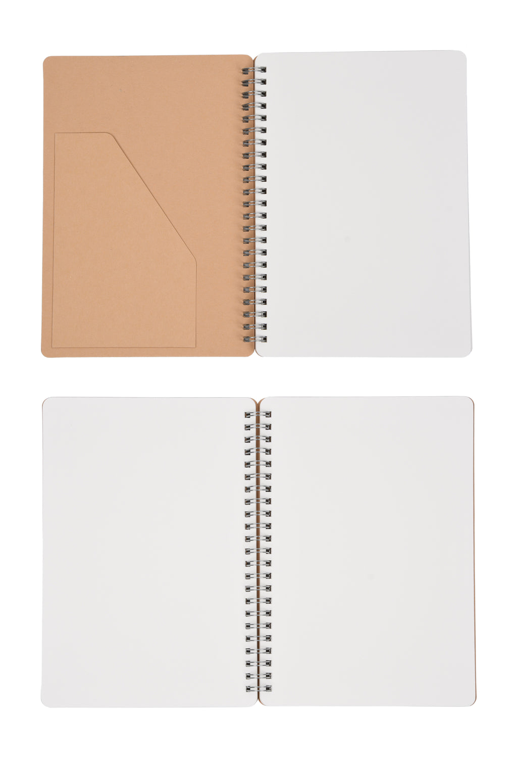 Smart Journal Kraft Double Spring Notebook - 70GSM, 80 Sheets