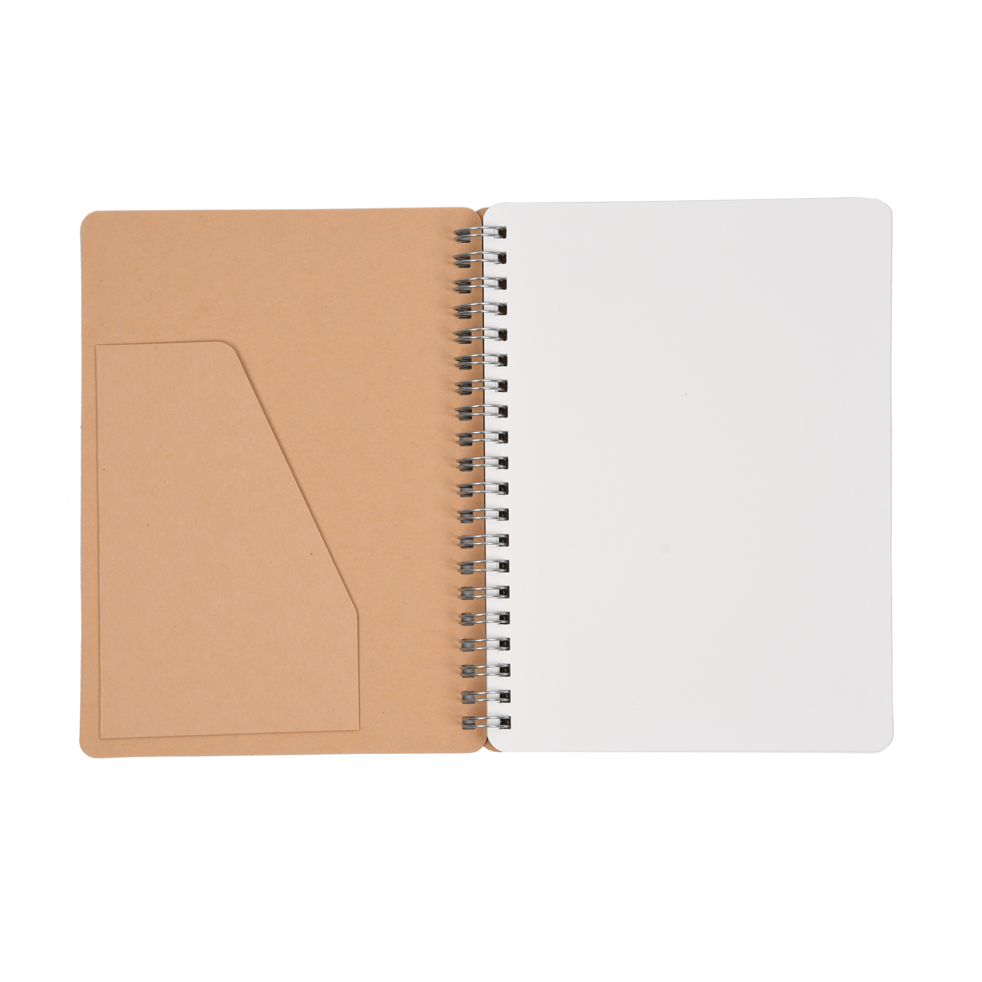 Smart Journal Kraft Double Spring Notebook - 70GSM, 80 Sheets