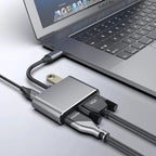 WiseCart® USB-C Hub - HDMI 4K, VGA, USB 3.0, 65W PD, Aluminum Alloy, for Mac/Windows