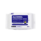 AST Alcohol Disinfecting Wipes - 75% Ethyl Alcohol, Kills 99.9% of Bacteria & Viruses, 5.9x7.8 in