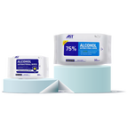 AST Alcohol Disinfecting Wipes - 75% Ethyl Alcohol, Kills 99.9% of Bacteria & Viruses, 5.9x7.8 in
