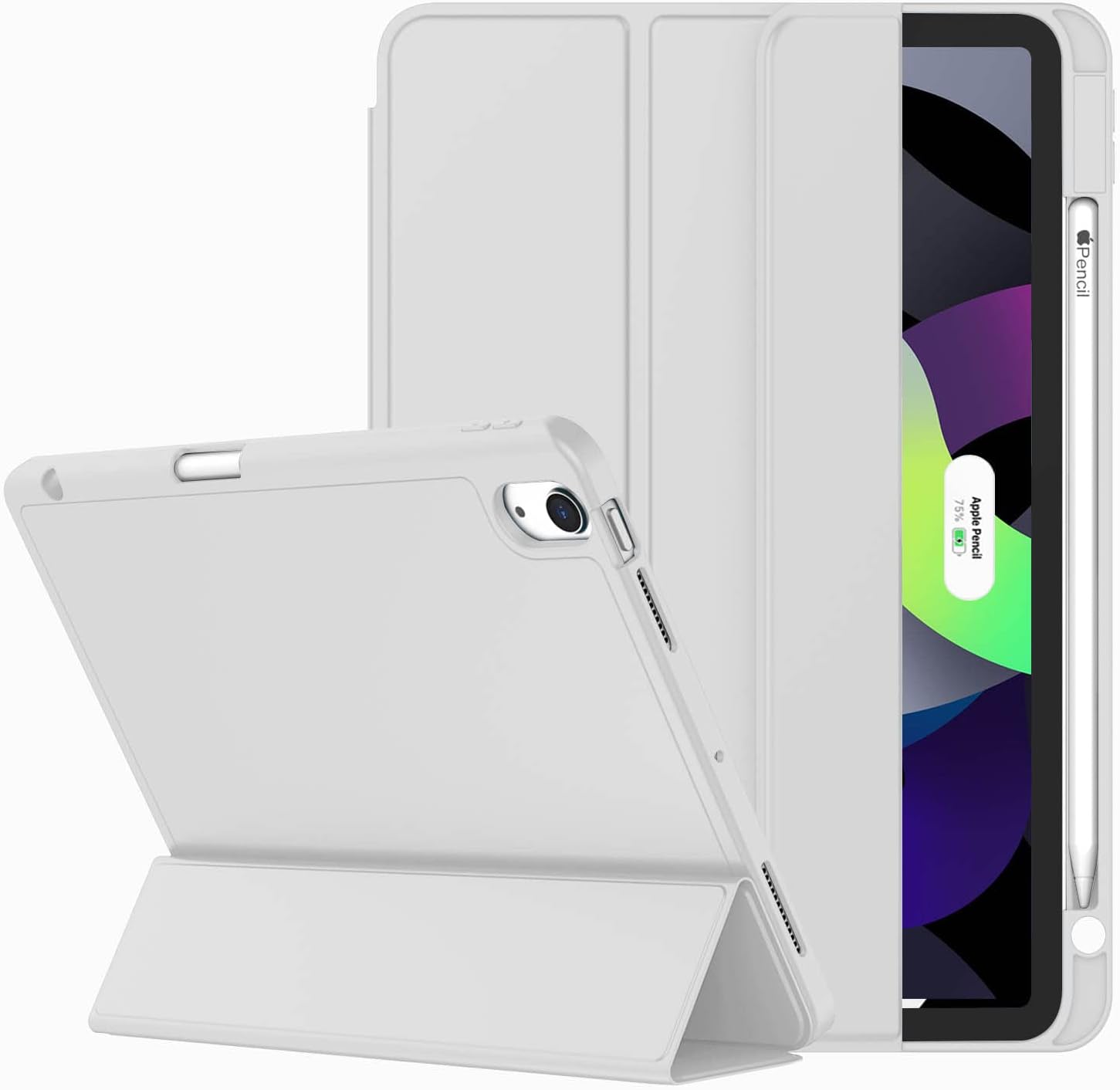 iPad Air 7/6 Case - Silicone Case with Pencil Slot for 2024/2025 Models