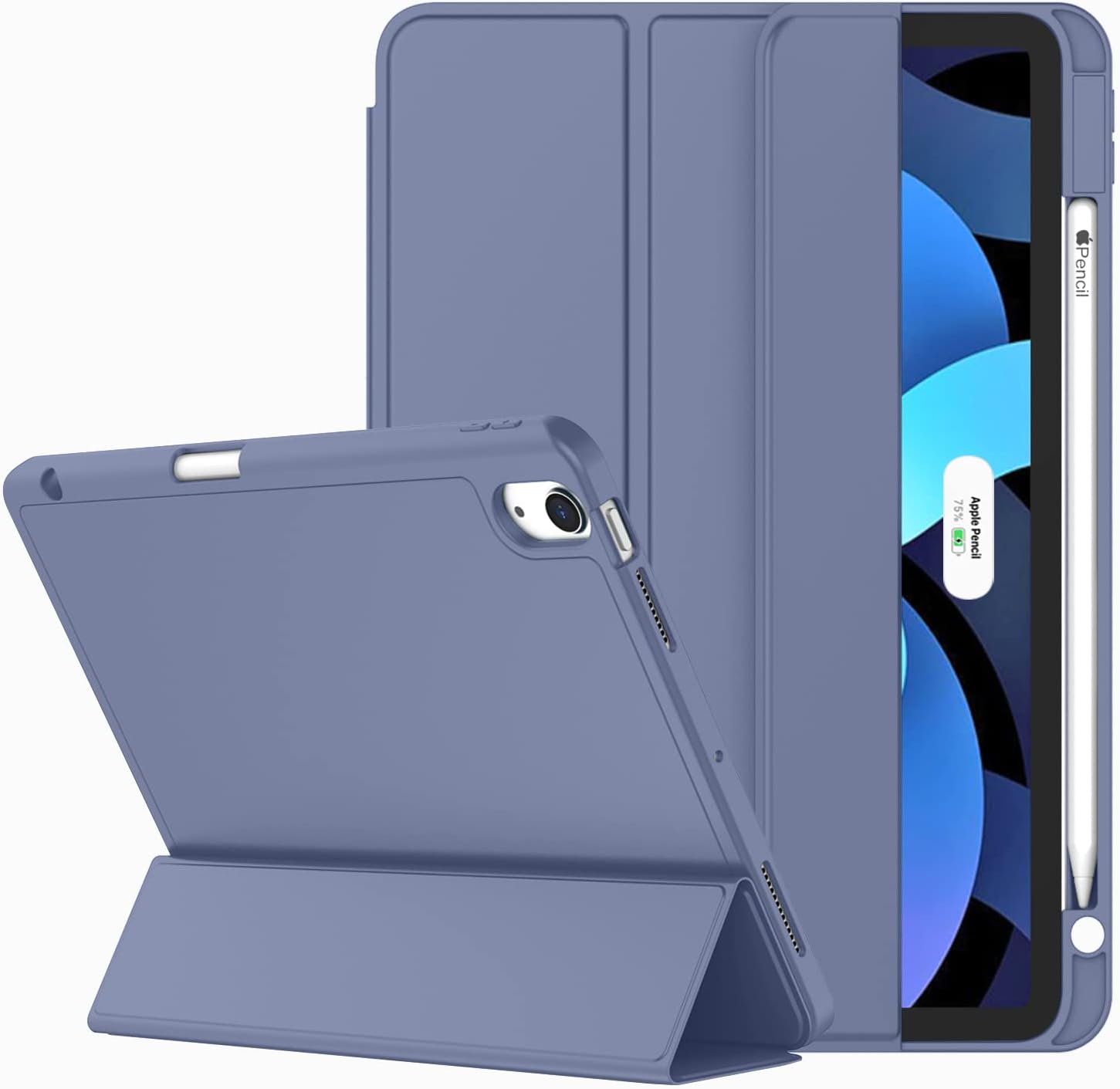 iPad Air 7/6 Case - Silicone Case with Pencil Slot for 2024/2025 Models