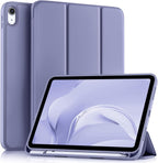 iPad Case for Air 7/6, 10/11, Mini 7/6, Pro - Trifold Stand Smart Case with Soft TPU Back