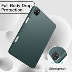 iPad Pro 11/13 inch Case - Silicone Case with Pencil Slot for 2015-2024 Models