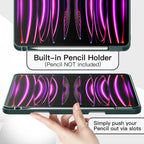 iPad Pro 11/13 inch Case - Silicone Case with Pencil Slot for 2015-2024 Models