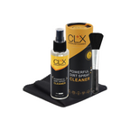 WiseCart® CLX Antibacterial Screen Cleaning Kit - 100mL Spray, Microfiber Cloth, Brush, Streak-Free & Anti-Static